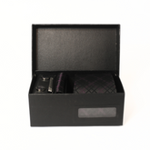 BLACK & PURPLE BIG CHECK COMBO BOX